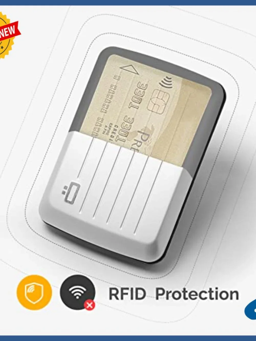 Aluminum RFID Blocking Card Holder Wallet with Metal Lock